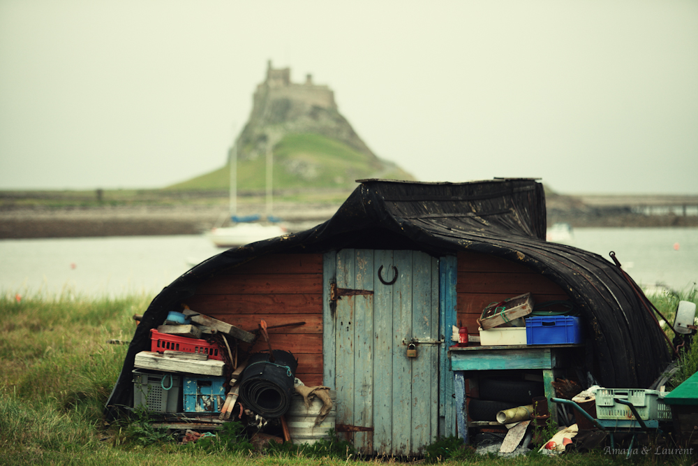 boat house in Lindisfarne - holy island